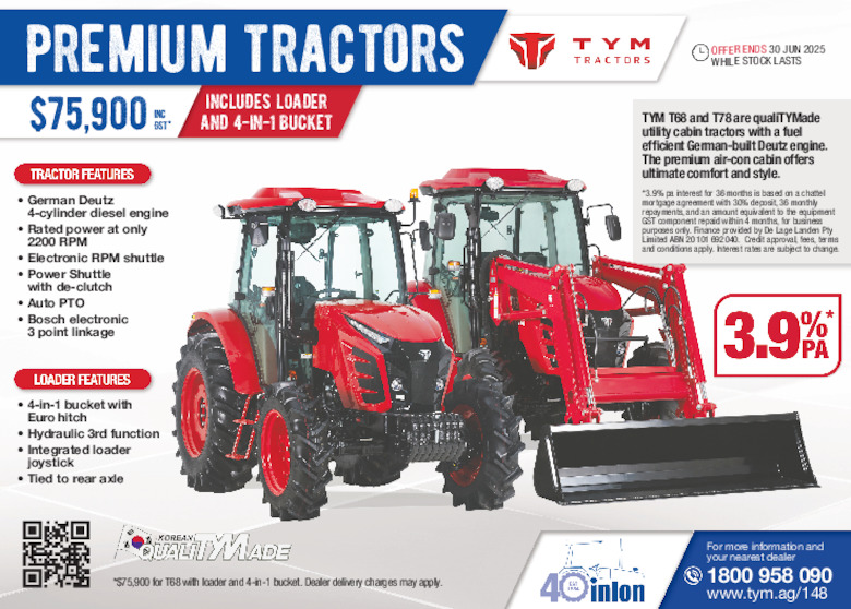 TYM T68-78 Premium Tractors oe 30.06